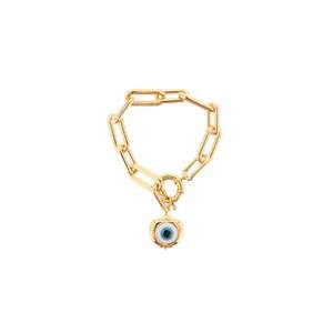 Timeless pearly chain bracelet with charm